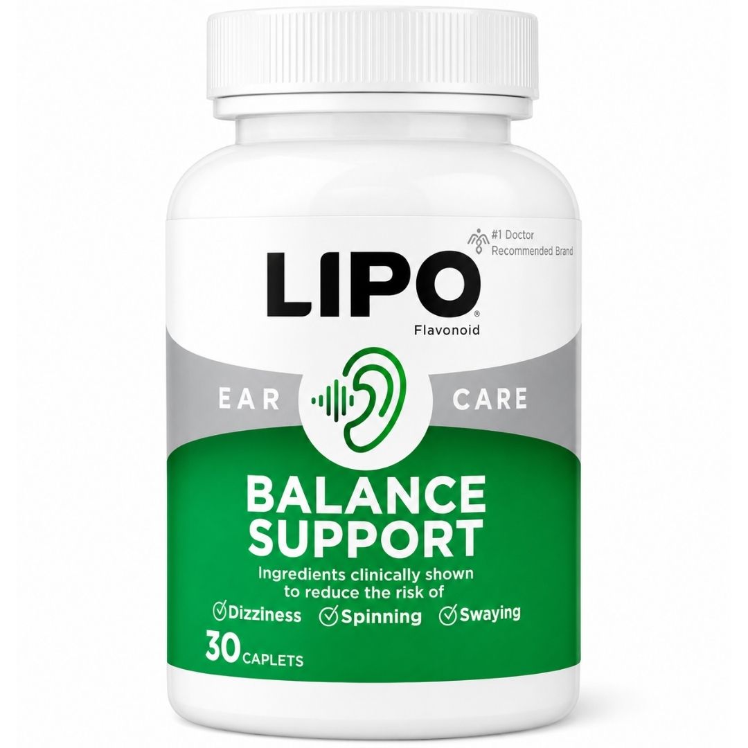 LIPO EAR CARE | Suplemento de Apoyo - Salud del Oído Interno y Alivio del Vértigo