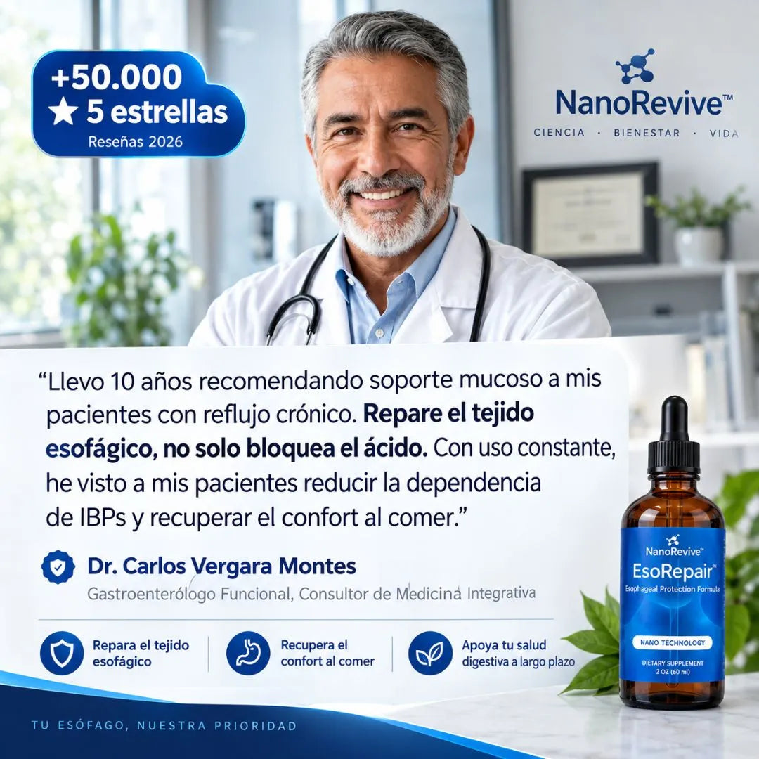 EsoRepair™ | Reparador esofágico nano-sublingual